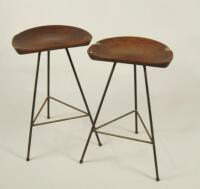 A pair of mid 20thC stools