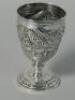A Victorian silver goblet