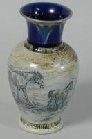 A Doulton Lambeth Hannah Barlow vase