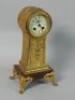 A late 19thC French gilt spelter mantel clock