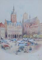 R Randolf (19thC). The Old Market Place