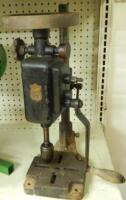 An early 20thC vintage Luxion table pillar drill