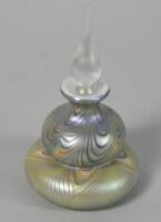 An Okra glass perfume bottle