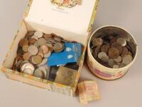 A large quantity of mainly British coins etc.