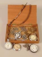 A quantity of pocket watches etc