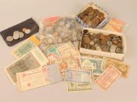 A large quantity of mainly British coins