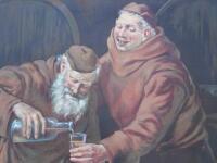 Topmann. Monks drinking