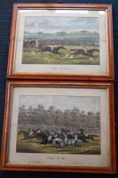 A pair of 19thC coloured sporting prints