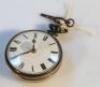 A George IV silver pair cased pocket watch - 2