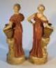 A pair of late 19thC Royal Dux figures - 2