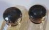 A pair of George V silver and cut glass perfume bottles - 2