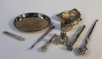 Various Victorian and later silver