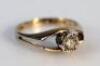 A 9ct gold solitaire ring - 2