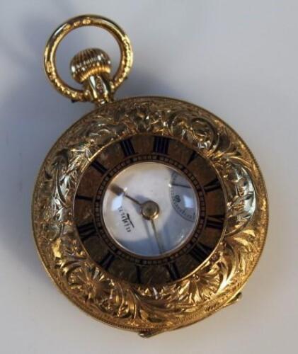 A half hunter pocket watch