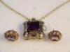 An amethyst jewellery set - 3