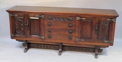 A 20thC Old Charm style side cabinet