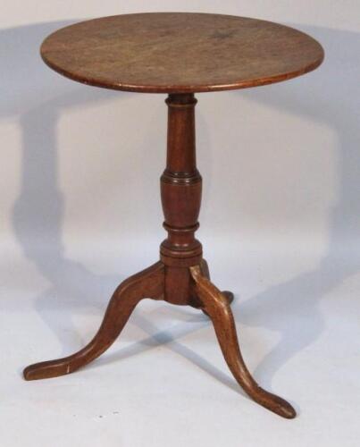 An 18thC oak occasional table