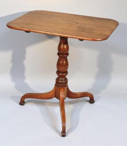 A 19thC oak occasional table