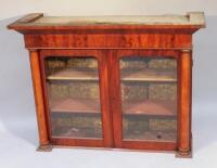 A 19thC mahogany bookcase top