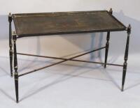 A 19thC papier mache occasional table