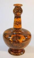 An early 20thC Brown Britannia vase