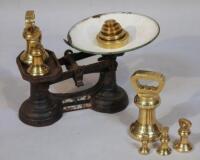 A set of brass weights