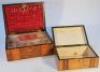 A 19thC walnut Tunbridge style jewellery box - 2