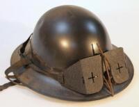 A WWII period steel helmet