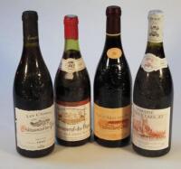 Various red wine and champagne