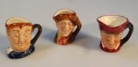 Three Royal Doulton character jugs