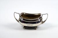 A George III crested silver sugar basin