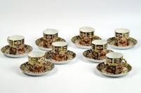 A Royal Crown Derby Imari coffee service