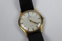 A gentleman's gold cased Omega de Ville wristwatch