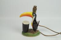 A Carltonware toucan lamp base