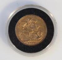 A Victorian gold sovereign