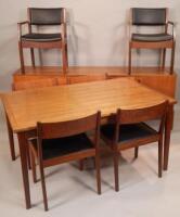 A Danish teak dining table and chairs by Tarn Stolle