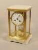 A late 19thC French four glass mantel clock