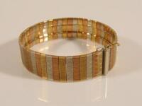 A tri-colour bracelet