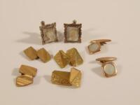 Four pairs of cufflinks