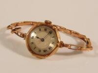 A 9ct gold wristwatch