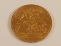 A George V half gold sovereign