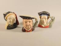 Three large Royal Doulton character jugs