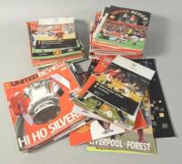 A large quantity of 1980's and 90's Manchester United football programmes