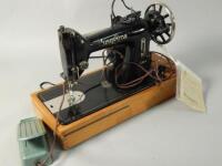 A Swedish Husqvarna electric sewing machine