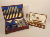 A canteen of Old English pattern silver plated cutlery