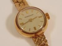 A Jaeger Le Coultre gold ladies cocktail watch