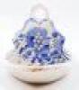 A 19thC Spode pottery blue and white toast rack - 2