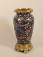 A 19thC Chinese cloisonne oil lamp base