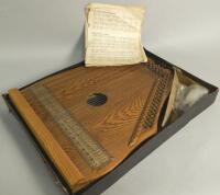 A Piano Chord Zither music book