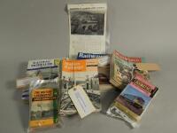 A quantity of railway and model railway related ephemera